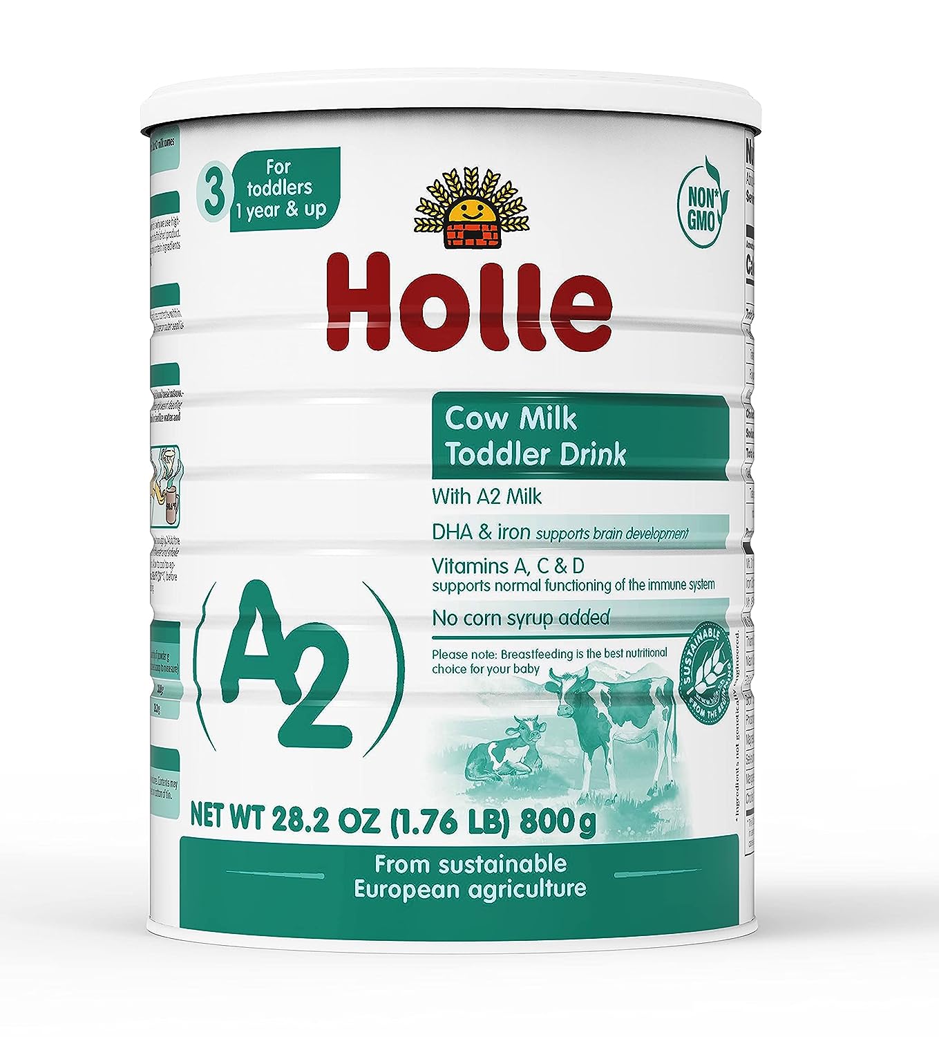 Holle Non-GMO - European Whole Milk Toddler Drink - with DHA for Healthy Brain Development - 1 Year & Up - Image 1